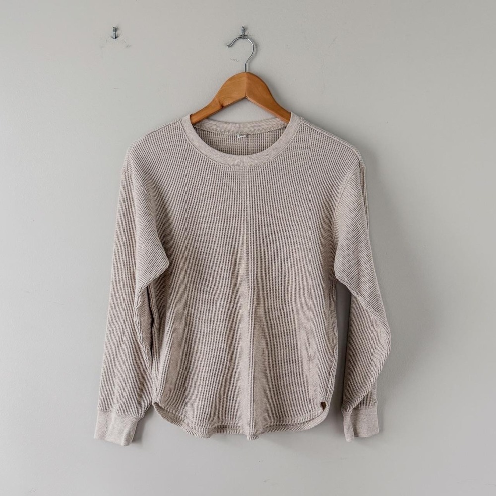 Uniqlo Women's Waffle-Knit Thermal Long Sleeved Shirt Size XS